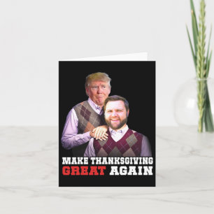 Gör Thanksgivingen Underbar igen till Trump Vance Kort