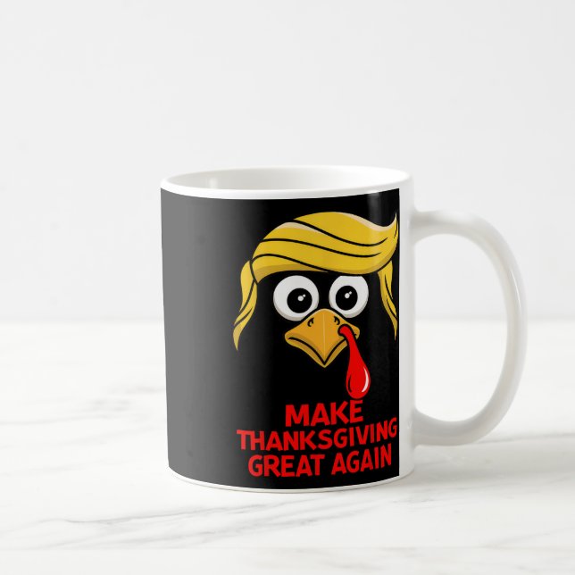 Gör Thanksgivingen Underbar igen Trump Turkiet lus Kaffemugg (Höger)