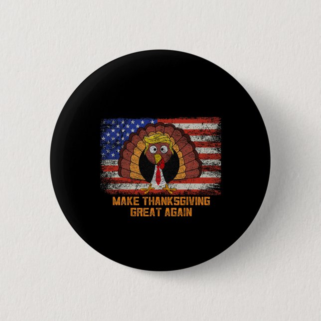 Gör Thanksgivingen Underbar igen Trump Turkiet lus Knapp (Framsida)
