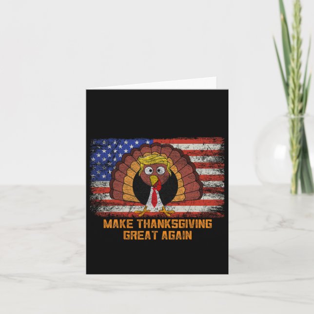 Gör Thanksgivingen Underbar igen Trump Turkiet lus Kort (Framsida)