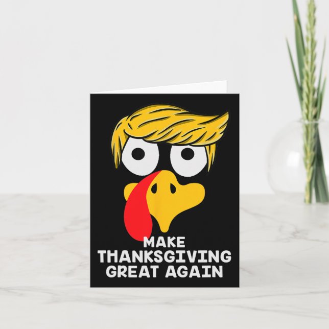 Gör Thanksgivingen Underbar igen Trump Turkiet lus Kort (Framsida)