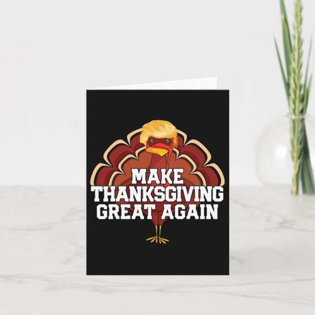 Gör Thanksgivingen Underbar igen Trump Turkiet lus Kort (Framsida)