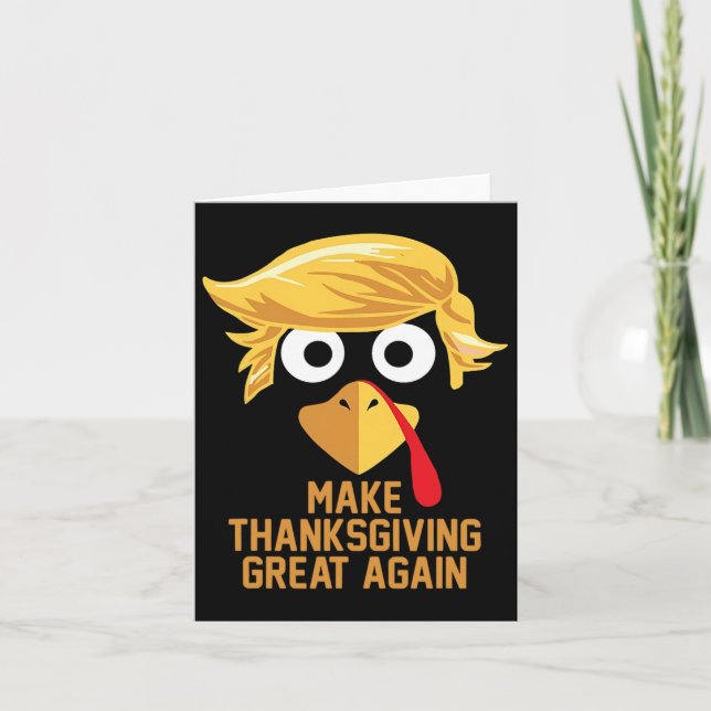 Gör Thanksgivingen Underbar igen Trump Turkiet lus Kort (Framsida)