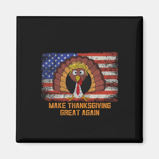Gör Thanksgivingen Underbar igen Trump Turkiet lus Magnet (Framsidan)