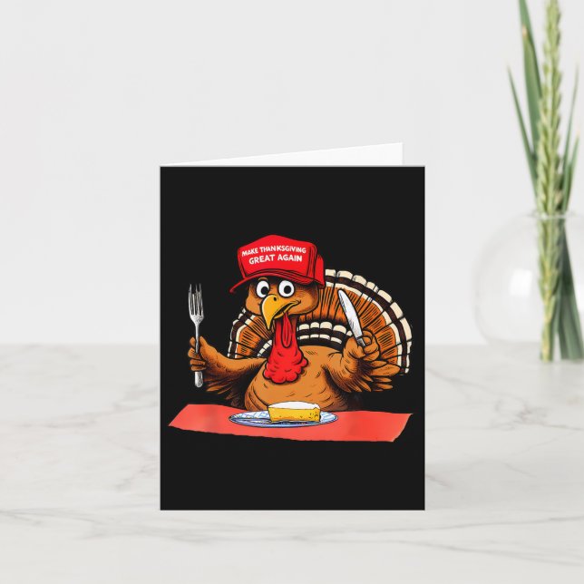 Gör Thanksgivingen Underbar igen Trump Turkiet Tru Kort (Framsida)