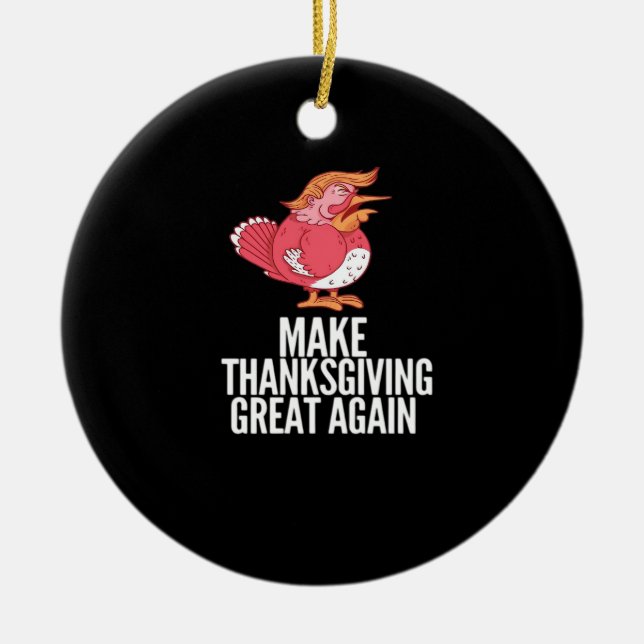 Gör Thanksgivingen Underbar igen Trumpkin - Basic  Julgransprydnad Keramik (Framsidan)