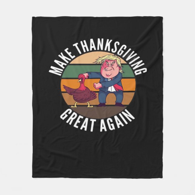 Gör Thanksgivingen Underbar igen Trumpkin - Lustig Fleecefilt (Framsidan)