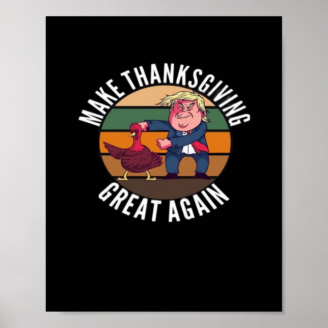 Gör Thanksgivingen Underbar igen Trumpkin - Lustig Poster (Framsidan)