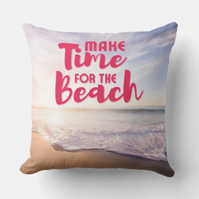 Gör tid för Beach Kudde (Framsida)