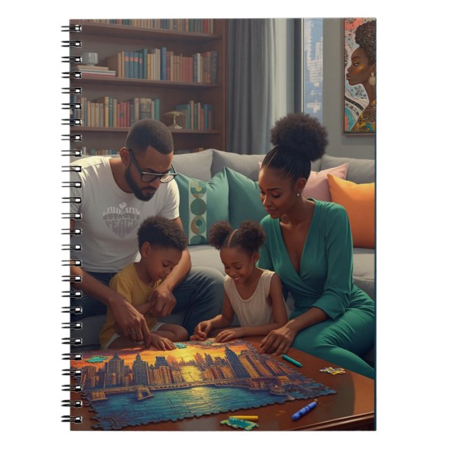 Gör tid för familjen anteckningsbok (Framsidan)