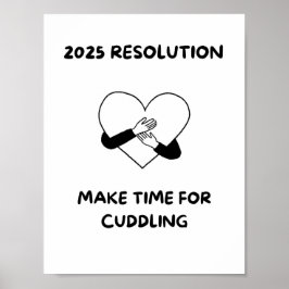GÖR TID FÖR Poster CUDDLING-citattecken i Kärlek