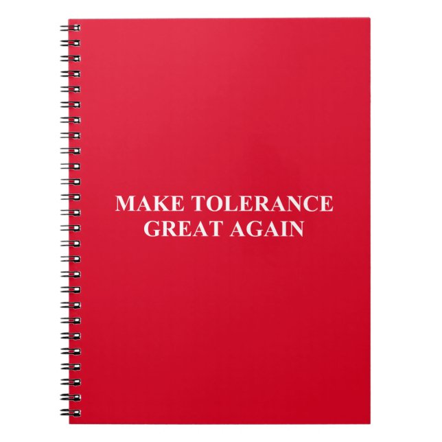 Gör toleransen Underbar igen Anteckningsbok (Framsidan)