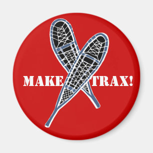 Gör Trax! snowshoeing den korsade Promomagneten Magnet