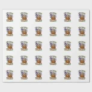 Gör Tricks Godis Halloween Pumpa Korg Godis Sk Presentpapper
