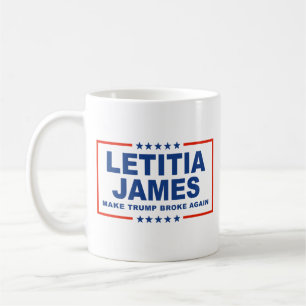 Gör Trump Fattig igen - Letitia James Kaffemugg