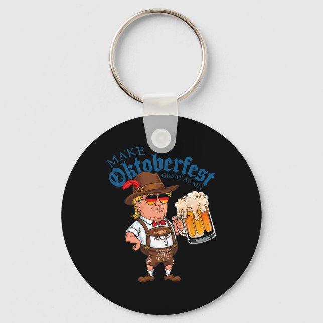 Gör Underbar igen lustigt Trump Drink Beer Mugg Gi Nyckelring (Framsida)