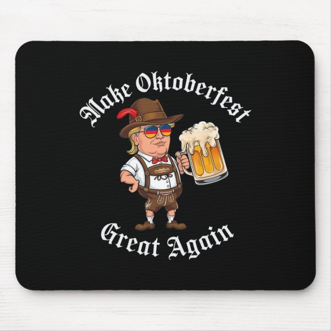 Gör Underbar igen lustigt Trump Drink Beer Musmatta (Framsidan)