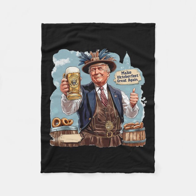 Gör Underbar om trumpen före Mugg Fleecefilt (Framsidan)