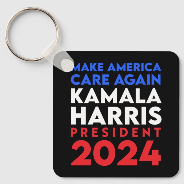 Gör USA till Harris president 2024 Nyckelring (Framsida)