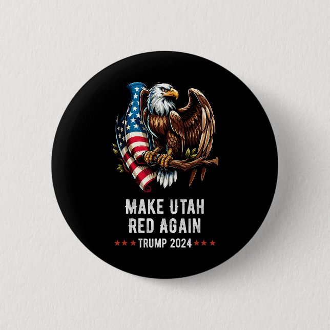 Gör Utah Röda Igen Örn Republikan Trump  Knapp (Framsida)