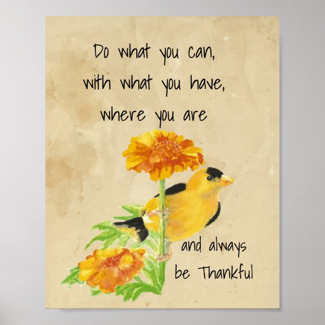 Gör vad du kan, med vad du har citat poster (Framsidan)