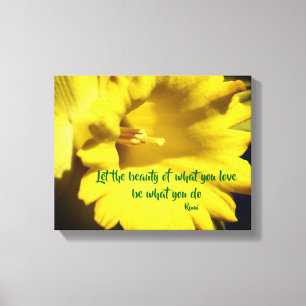Gör vad du Kärlek Rumi inspirationcitat Canvastryck