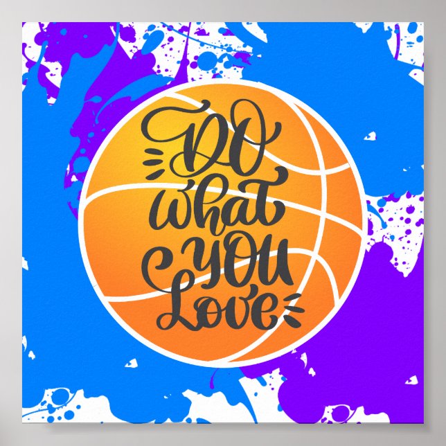 Gör vad du Poster i Kärlek Basketball (Framsidan)