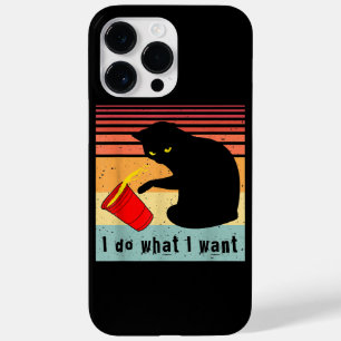 Gör vad jag vill ha Vintage Black Cat Red Kopp Fun