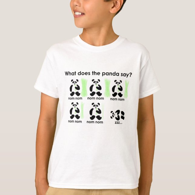 Gör vad pandanågot att säga? tee shirt (Framsida)