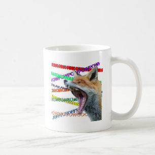 Gör vad rävnågot att säga? kaffemugg