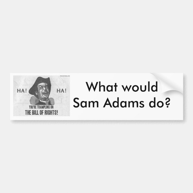 Gör, vad skulle Sam Adams Bildekal (Framsidan)