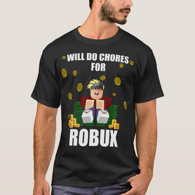 Gör val för Robux-datorns videospel på ett roligt  T Shirt (Framsida)