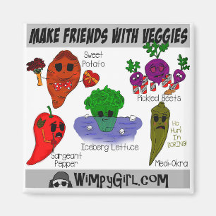 Gör vänner med Veggies Magnet
