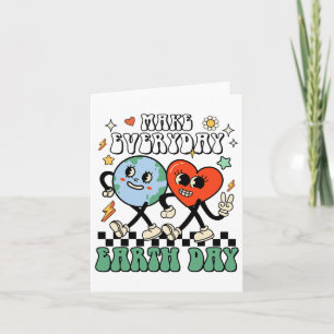 Gör vardagstidningen Earth Day Cute Earth Day Mana Kort