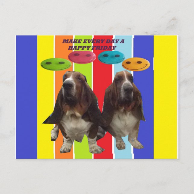 Gör varje dag i Lycklig Fredag Vykort (Framsida)