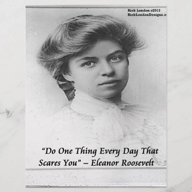 Gör varje dag något som skrämmer dig. - Eleanor Ro (Framsida)