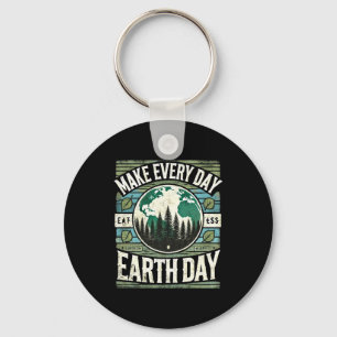 Gör varje dag till Earth Day T-shirt Nyckelring