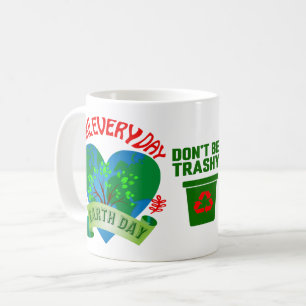 Gör varje dag till jorddag kaffemugg