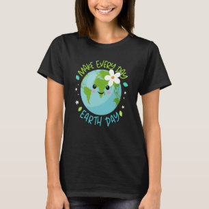 Gör varje dag till jorddagskvätt för Spara av kute T Shirt