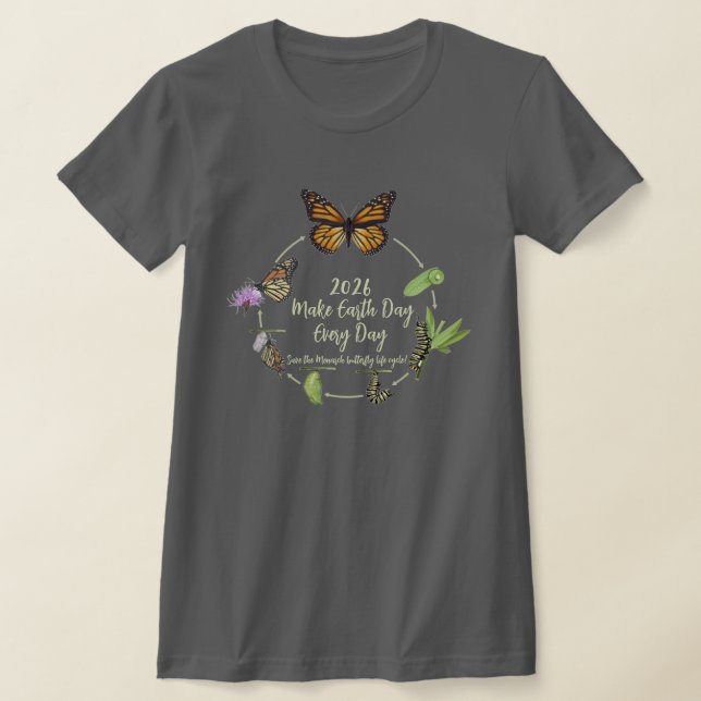 Gör varje dag till jordens dag 2026 t shirt (Laydown)