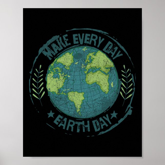 Gör varje dag till miljödagen Klimatet Poster (Framsidan)