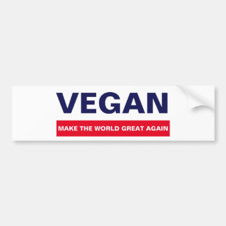 GÖR VÄRLDEN DEN UNDERBARA IGEN VEGANBILDEKALET BILDEKAL