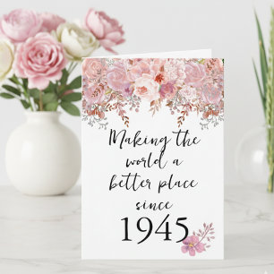 Gör världen till en bättre plats 1945 80-årsdag kort