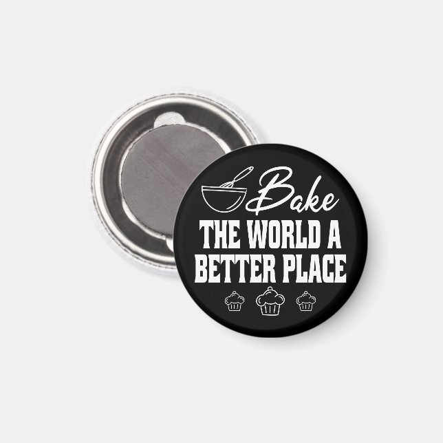 Gör världen till en bättre Ställe-butig Älskare Magnet (Front/Back)