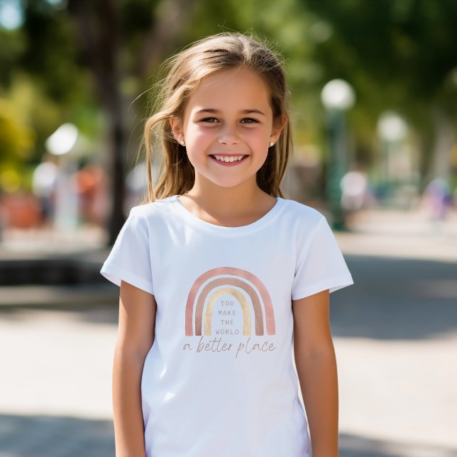 Gör världen till en bättre Ställe T-Shirt (Empower a special child with this, "You make the world a better place" t-shirt! Matching collection!)