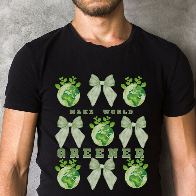 Gör världens grönare jorddag t shirt (Skapare uppladdad)