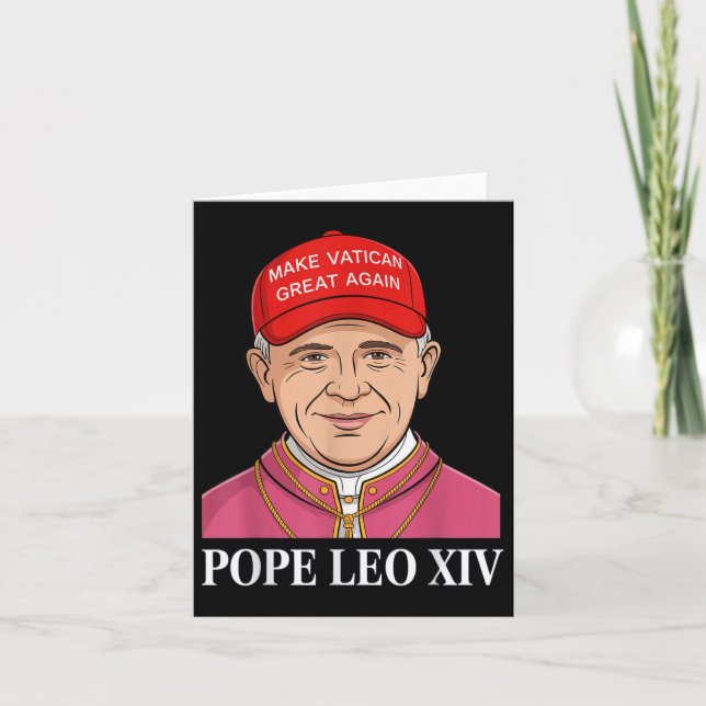 Gör Vatikanen Underbar igen, påve Leo Xiv Funny Am Kort (Framsida)