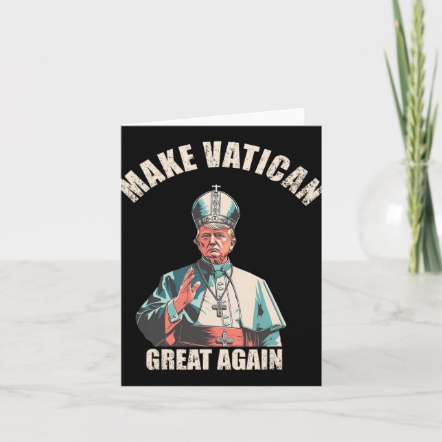 Gör Vatikanen Underbar igen - Pope Trump-PM 1 Kort (Framsida)