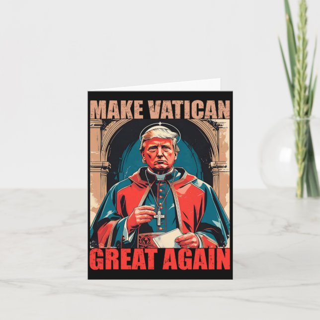 Gör Vatikanen Underbar igen - Pope Trump-PM Kort (Framsida)