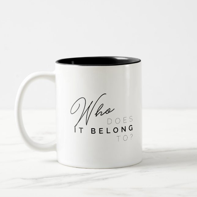 Gör vem det tillhörde? Mugg 2 (Vänster)